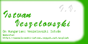 istvan veszelovszki business card