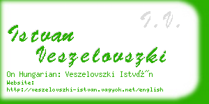 istvan veszelovszki business card